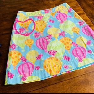 Lily Pulitzer Hot Air Balloon Design Skirt